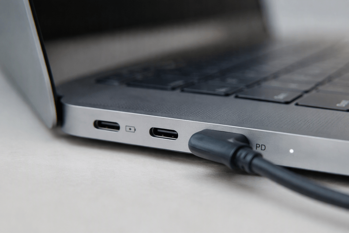 Charging symbols: Power Delivery, wattage, and “charge-only” ports