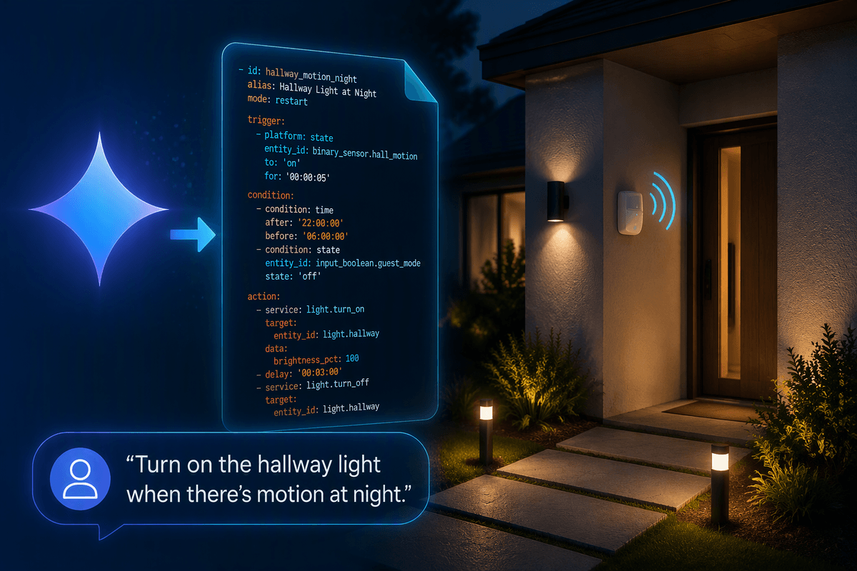 Gemini Can Help Build Home Assistant Automations