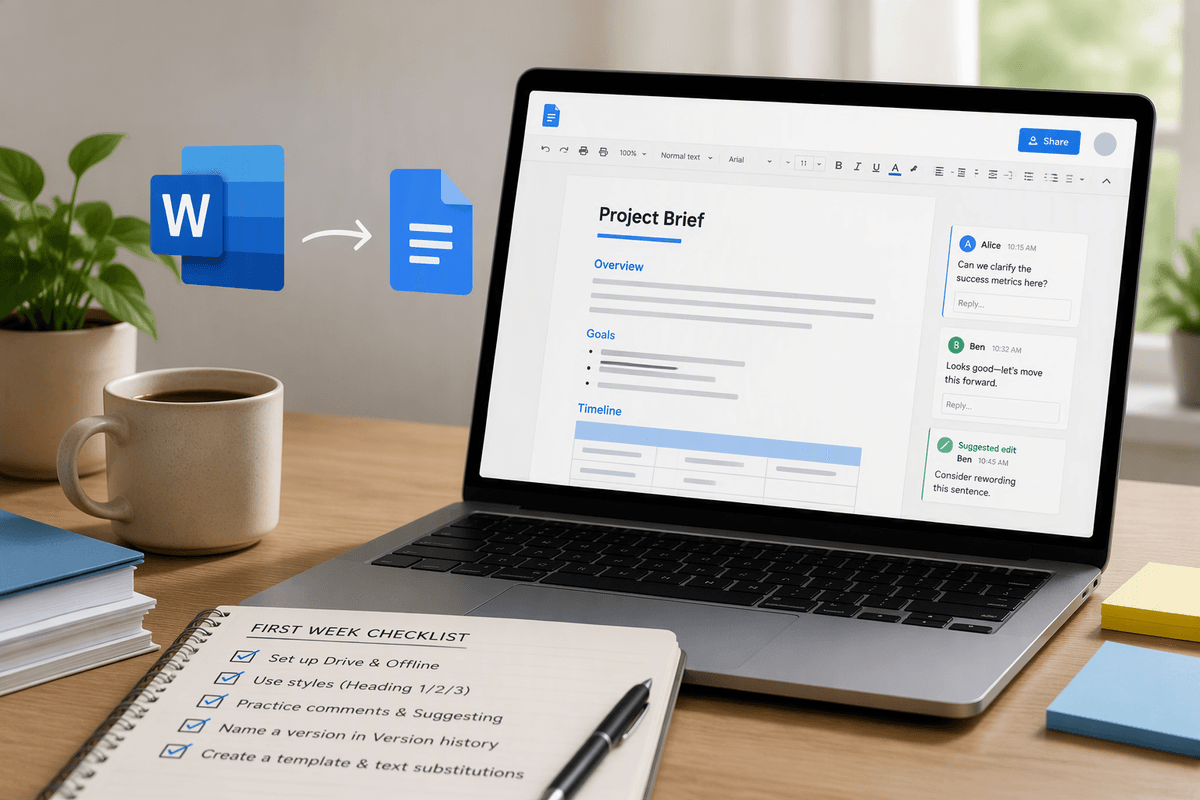 Swapping Microsoft Word for Google Docs? 8 Simple Tips to Help You Get Started